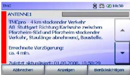 FALK Navigator 9.5 - Stauinformationen berücksichtigen - 1