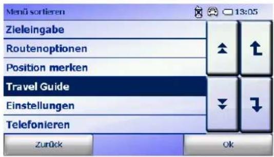 FALK Navigator 9.5 - Menüreihenfolge - 1