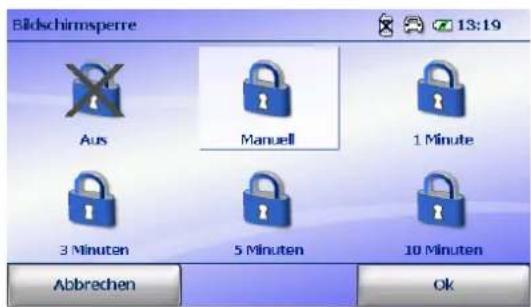 FALK Navigator 9.5 - Bildschirmsperre - 2