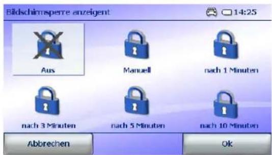 FALK Navigator 9.5 - Bildschirmsperre aktivieren - 1