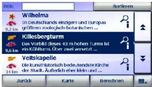 FALK Navigator 10 - Zieleingabe über die Auswahl eines Sonderziels (POI) - 4