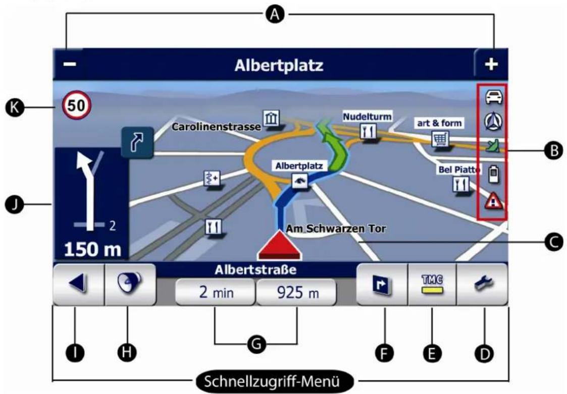 FALK Navigator 10 - Navigationsbildschirm - 1
