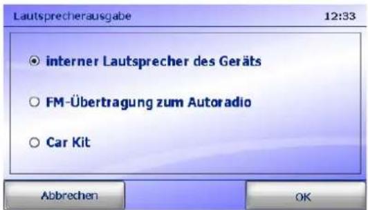 FALK Navigator 10 - Lautsprecherausgabe - FM-Transmitter (optional) - 2