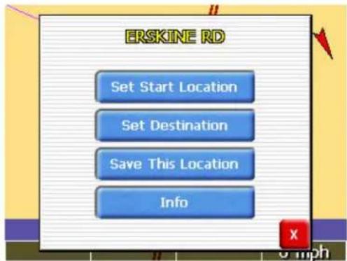 ERSKINE RD Set Start Location Set Destination Save This Location Info