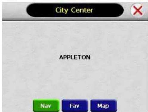 City Center APPLETON Nav Fav Map
