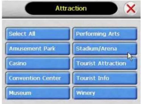 Attraction Select All Performing Arts Amusement Park Stadium/Arena Casino Tourist Attraction Convention Center Tourist Info Museum Winery