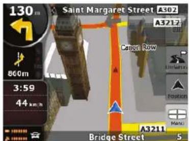 130 m Saint Margaret Street A302 A3212 860m 3:59 44 km h Canee Row Bridge Street 5