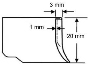 3 mm 1 mm 20 mm