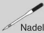 AEG ECO34A - - Zusammenhang zwischen Nadel, Faden und Stoff, und Einstellen der Fadenspannung - 1