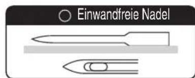 Einwandfreie Nadel