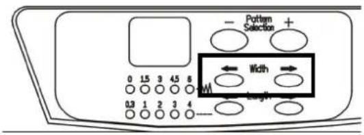 AEG 679 - EINSTELLUNG DER STICHBREITE/ STITCH WIDTH SETUP - 1