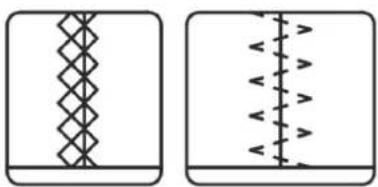 AEG 679 - OVERLOCKSTICHE (Nähfuß Sonderzubehör) / OVERLOCK STITCHES (Overlock foot optional) - 2