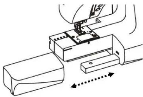 AEG 679 - ENTFERNEN DES ANSCHIEBETISCHES / REMOVING EXTENSION TABLE - 1