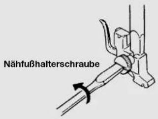 LIFETEC LT 8709 - Entfernen und Einsetzen des Nähfußhalters - 1