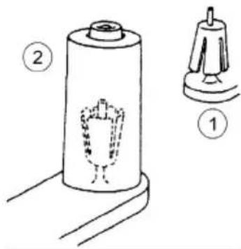 MEDION MD 10685 - Spulenhalterungen - 1