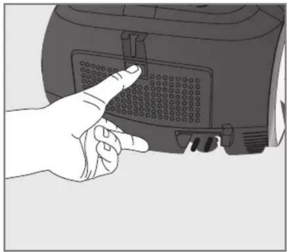 GRUNDIG Bodyguard VCC 9850 - ... im Luftauslassgebläse - 1