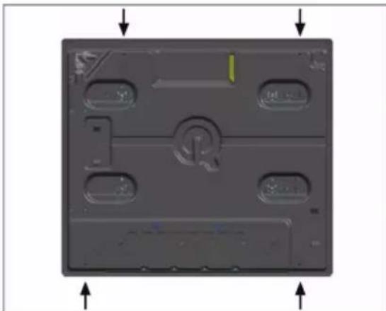 GRUNDIG GIGG 6234150 X - Rear view (connection holes) - 1