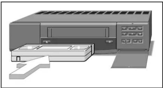 GRUNDIG Gv 450 VPT - Cassette einschieben - 1