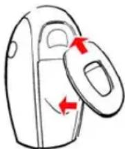 AUDIOLINE Baby Care 2 - Fitting or removing the belt clip - 1