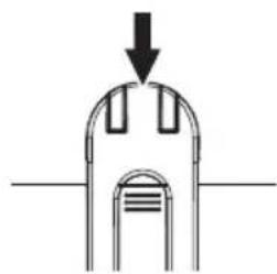 AUDIOLINE Watch & Care V110 - Mounting/dismounting the belt clip - 1