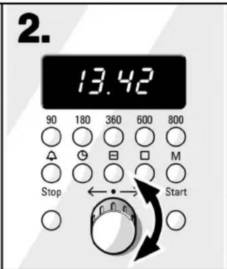 2. 13.42 90 180 360 600 800 Stop ← → Start