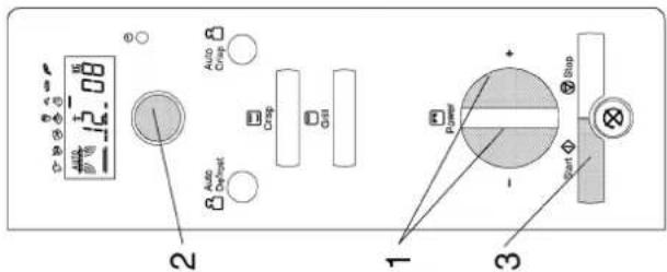Auto 12.08 Auto Defrost Auto Crasp Crasp Grid Power Start Stop