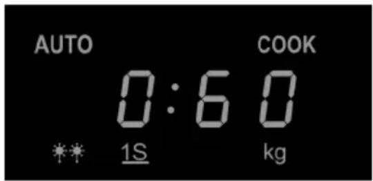AUTO 0:60 COOK ** 1S kg