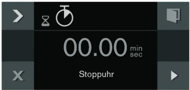00.00 min sec Stoppuhr