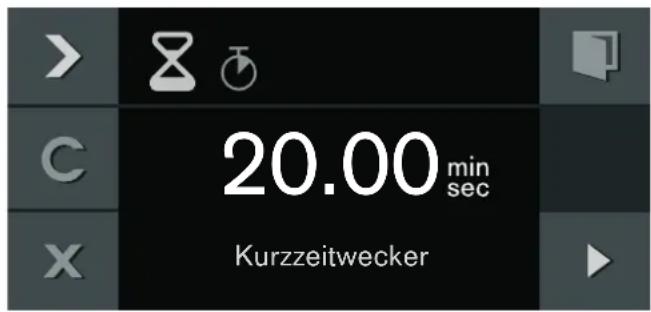 20.00 min sec Kurzzeitwecker