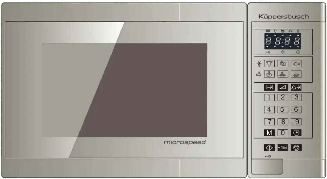 microspeed Küppersbusch 8:8:8 1 2 3 4 5 6 7 8 9 M 0 +1min