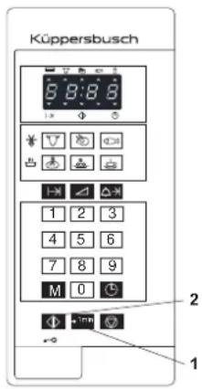 Küppersbusch 8:8:8 1 2 3 4 5 6 7 8 9 M 0 2 1