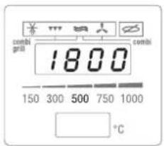 combi grill 1800 150 300 500 750 1000 °C