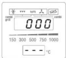 combi grill 000 combi 150 300 500 750 1000 - - - - °C