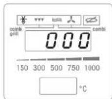 combi grill 0.00 150 300 500 750 1000 °C