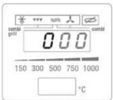 combi grill 0 0 0 150 300 500 750 1000 °C