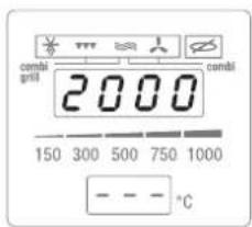 combi grill 2000 combi 150 300 500 750 1000 - - - - °C