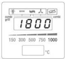 combi grill 1800 150 300 500 750 1000 °C