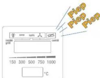 Control grill 150 300 500 750 1000 °C Piep Piep Piep
