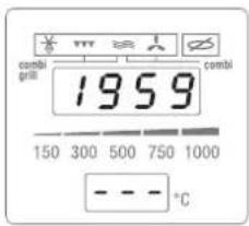 combi grill 1959 150 300 500 750 1000 - - - - °C