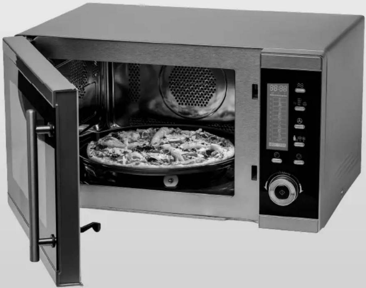 QUIGG MD15501 - Edelstahl Mikrowelle - 1