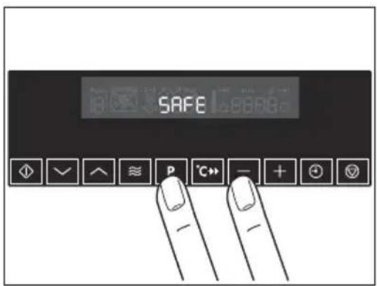 AEG-ELECTROLUX KB9810EA - Kindersicherung einschalten - 1
