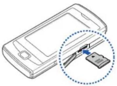 SAMSUNG Ombnia Lite B7300 - Speicherkarte einsetzen (optional) - 2