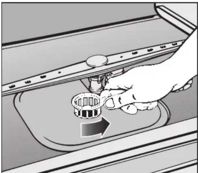 MIELE G638 Plus Special - Siebe im Spülraum reinigen - 1
