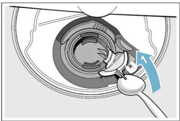 GAGGENAU DI 260 110 - So reinigen Sie die Abwasserpumpe: - 1
