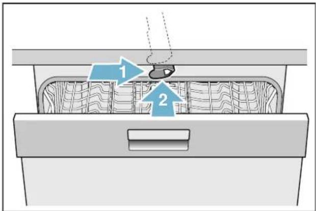 GAGGENAU DI 260 110 - So deaktivieren Sie die Kindersicherung (Türverriegelung): - 1