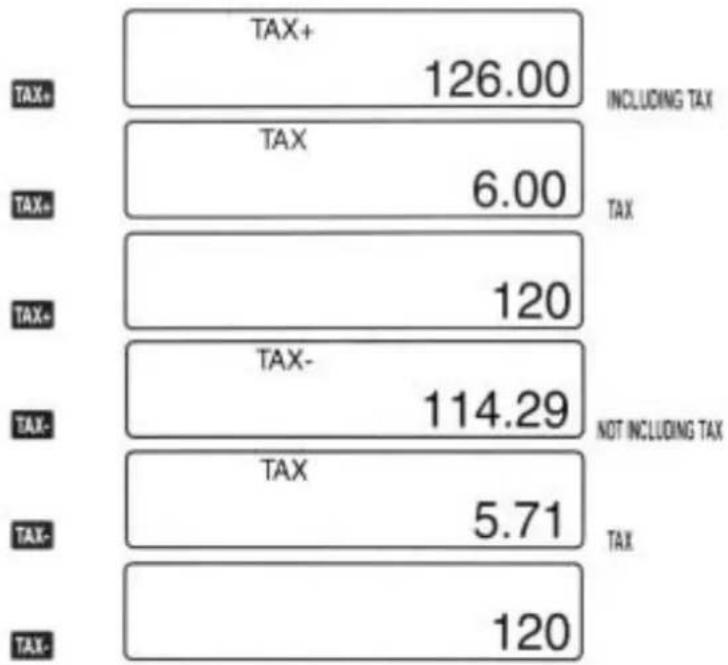 CITIZEN USB-120 - HOW TO USE THE TAX - 2