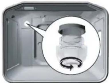 Pelgrim OKW595 - The oven lamp base and socket are under voltage. There is a risk of electric shock! - 1