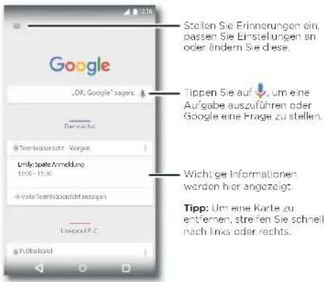 Google ,OK Google' sagen. Derrachte Termleinarzter - Vorgen Unite Spalte Anmeldung 15:00 - 15:30 Vale Termleinarzterichtanlagen Liverpool FC. Fußelspiel Stellen Sie Erinnerungen ein, passen Sie Einstellungen an oder ändern Sie diese. Tippen Sie auf ✓, um eine Aufgabe auszuführen oder Google eine Frage zu stellen. Wichtige Informationen werden hier angezeigt. Tipp: Um eine Karte zu enternen, streifen Sie schnell nach links oder rechts.
