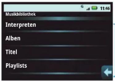 Musikbibliothek Interpreten Alben Titel Playlists