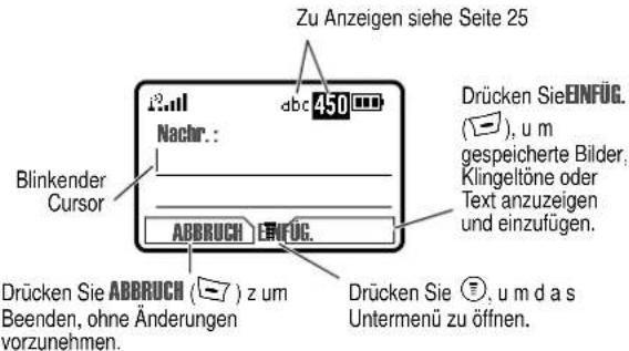 MOTOROLA C550 - Textnachrichten verfassen - 1